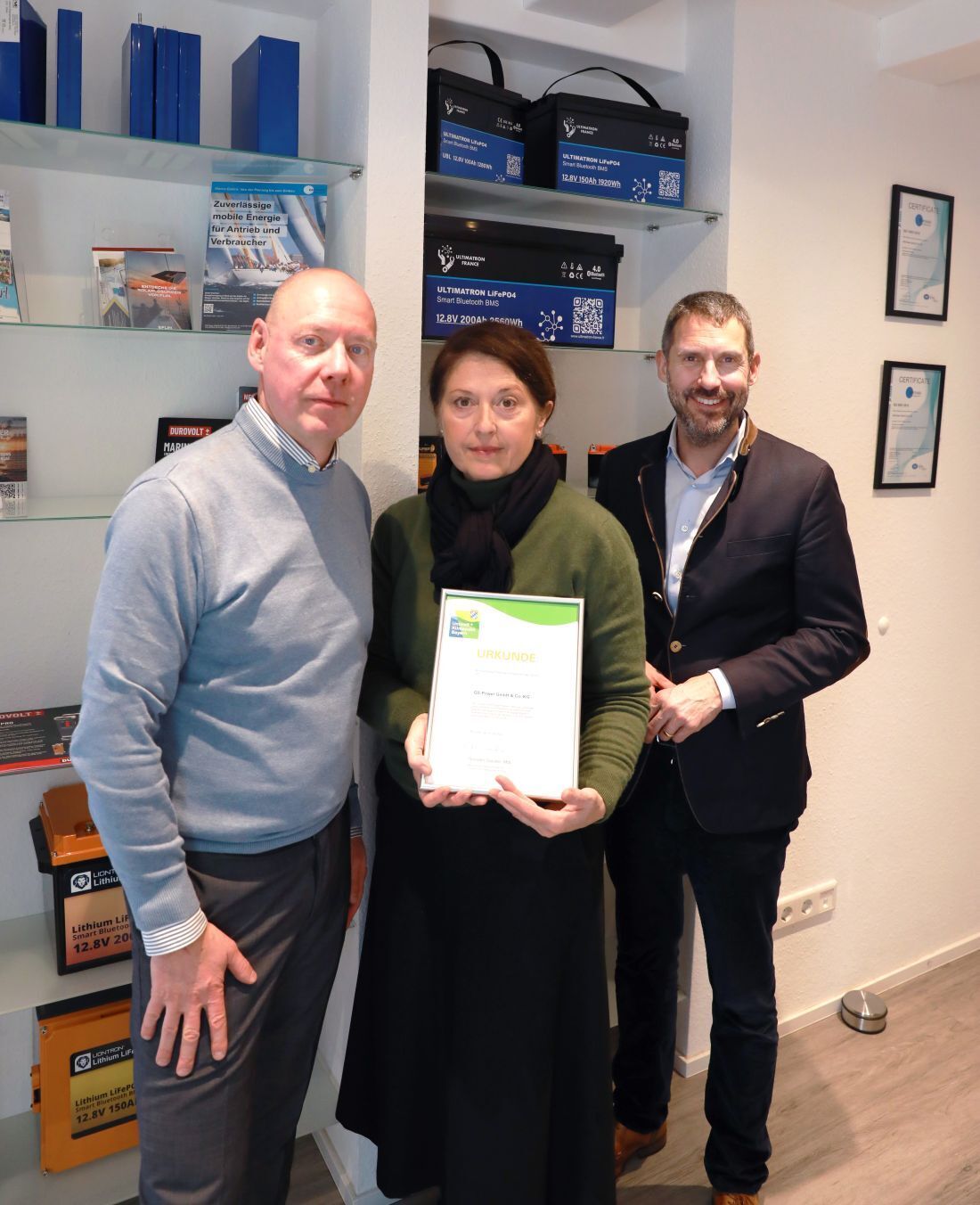 Klimapakt Urkunde für GS Power AG