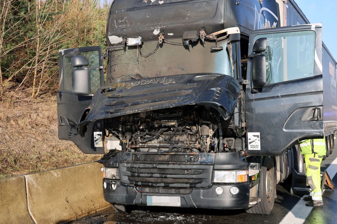 LKWBrand auf der A3 AG